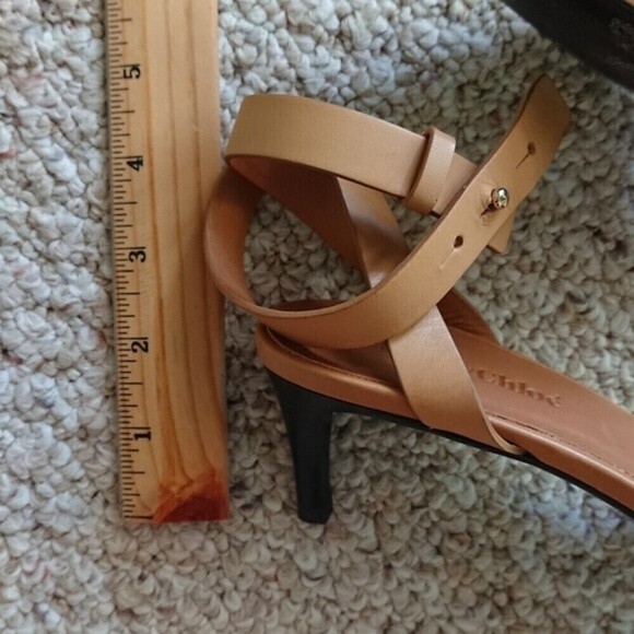 SEE BY CHLOE hera gold tone Ankle Strap Pump size 6.5 - Picture 7 of 11